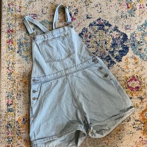 YOSEMITE COTTON POCKETED DENIM OVERALLS